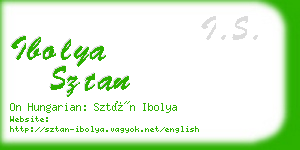 ibolya sztan business card